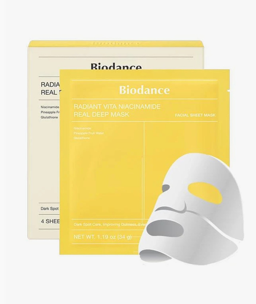 BIODANCE Radiant Vita Niacinamide Mask 4U