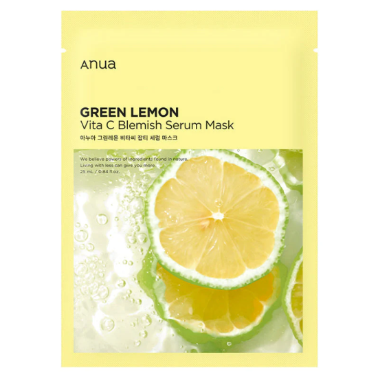ANUA Green Lemon Vita C Blemish Serum Mask