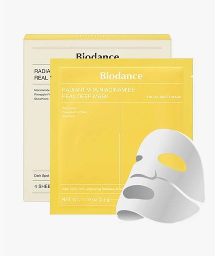 [BD-RVNM4
] BIODANCE Radiant Vita Niacinamide Mask 4U